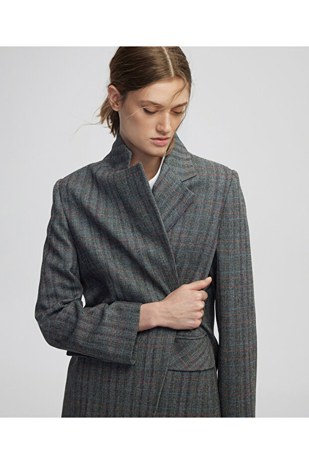 Ekose desen blazer - 1