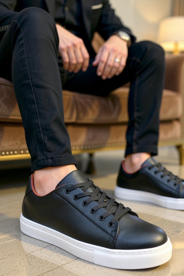 Men's Lace-Up Suede Sneaker Standard Fit Sole Functional Durable Quality Comfortable Stylish