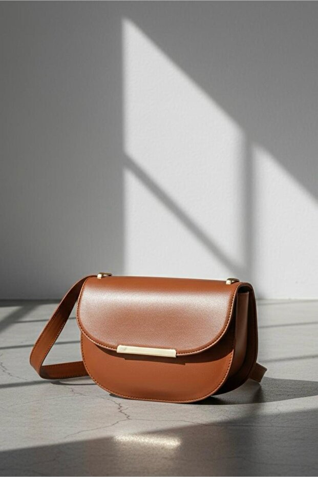 Women's Tan Covered Crossbody Shoulder Bag C3031