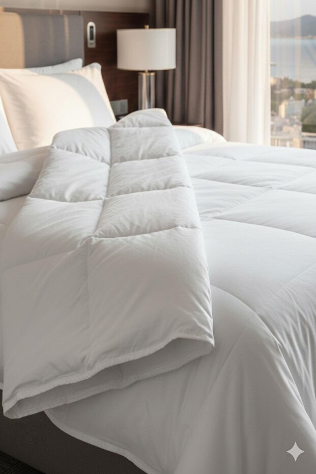 لحاف رانفورس مزدوج - أبيض - 3