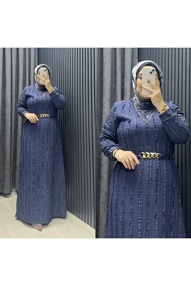 BOYDAN ŞIK TESETTÜR ELBİSE - 2