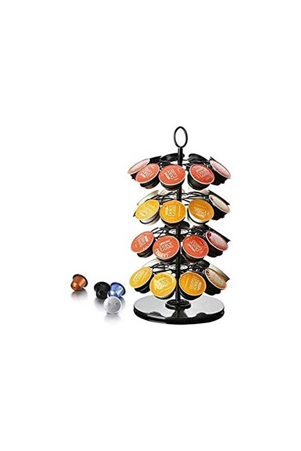 360 Degree Rotating Coffee Capsules Holder Coffee Pod Stand 36Pcs