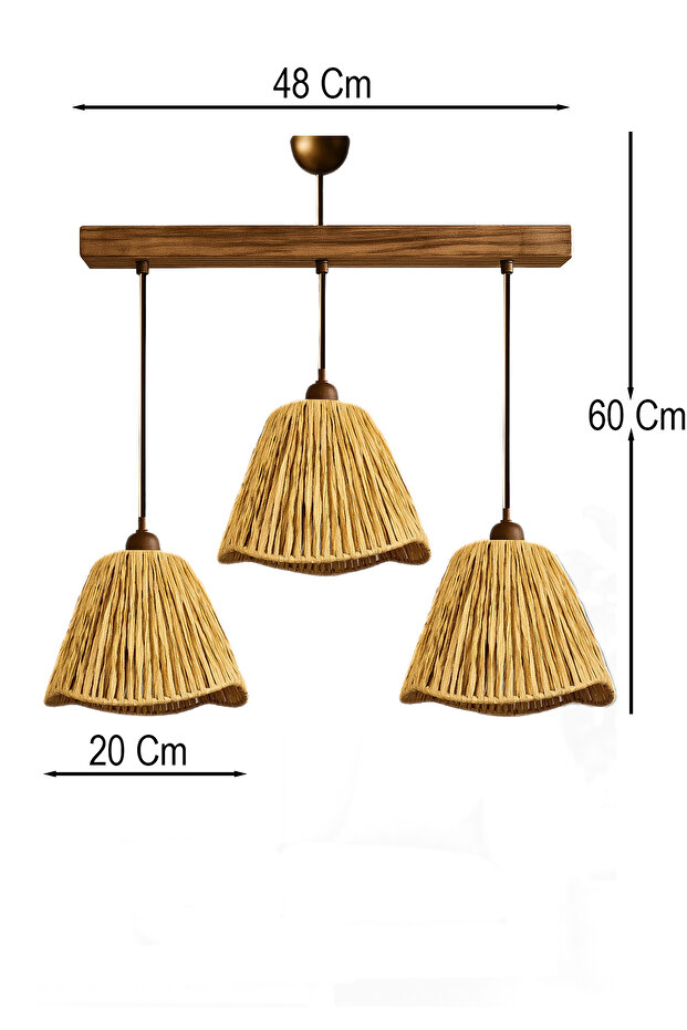 Savia Handmade 3'lü Sarkıt Avize - 3