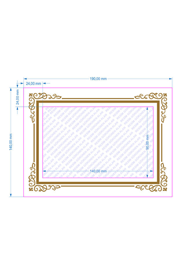 KARTON ÇERÇEVE 14X19 CM - 1