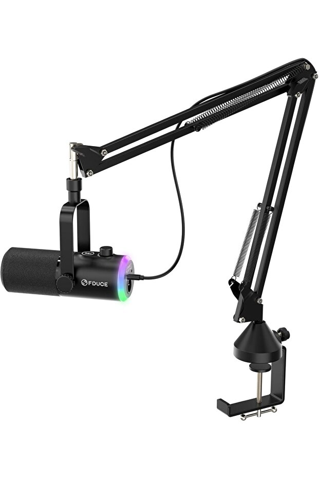 USB/XLR Gaming Microphone kit, Dynamic PC Mic for Podcasting Streaming, Computer RGB Mic Kit