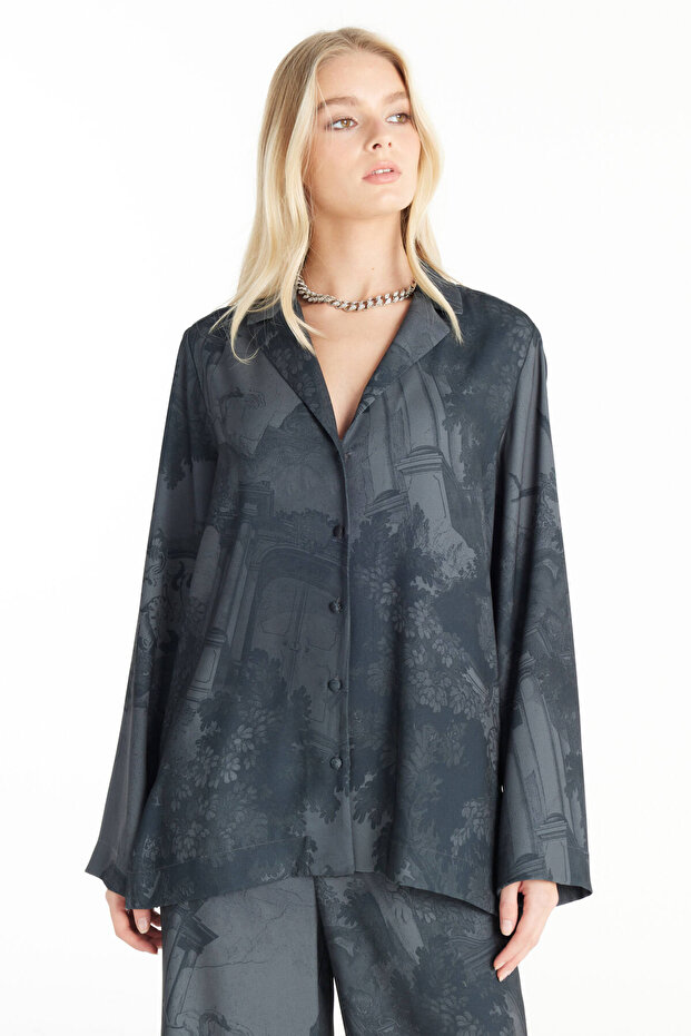 ANTRASİT DESENLİ PJ GÖMLEK - 1