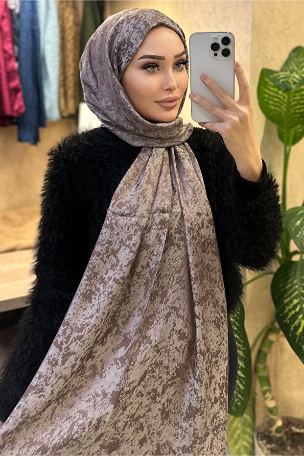 Işıl Çift Taraflı Kaşmir İpek Şal - 1