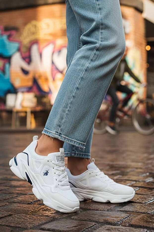 U.S. Polo Assn. Women's White Sneakers