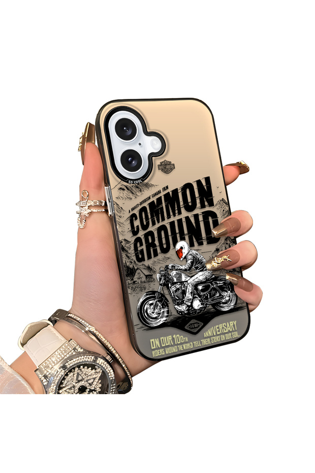 غطاء سيليكون متوافق مع آيفون 16 بحواف صلبة ومضاد للسقوط بنمط رياضي - 1