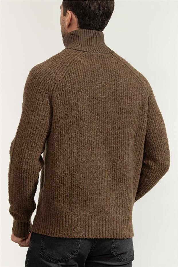 Erkek Fermuarlı Sweatshirt - 3