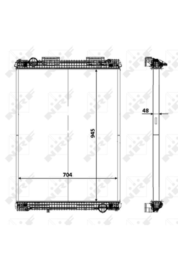 Engine Cooling Radiator Man E2000/F2000 - 1