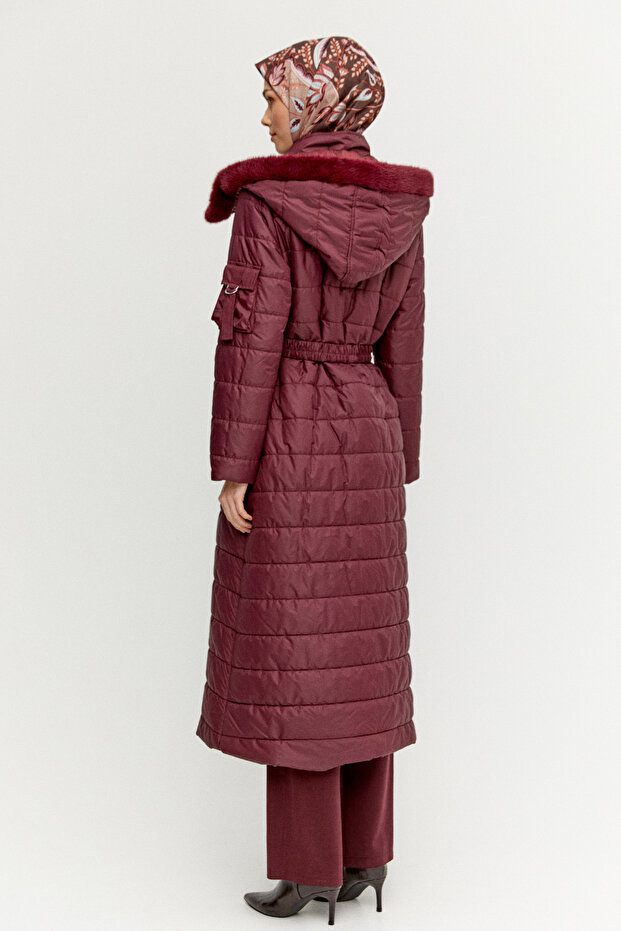 Seyyar Kapüşonlu Kapitone Kaban - 6