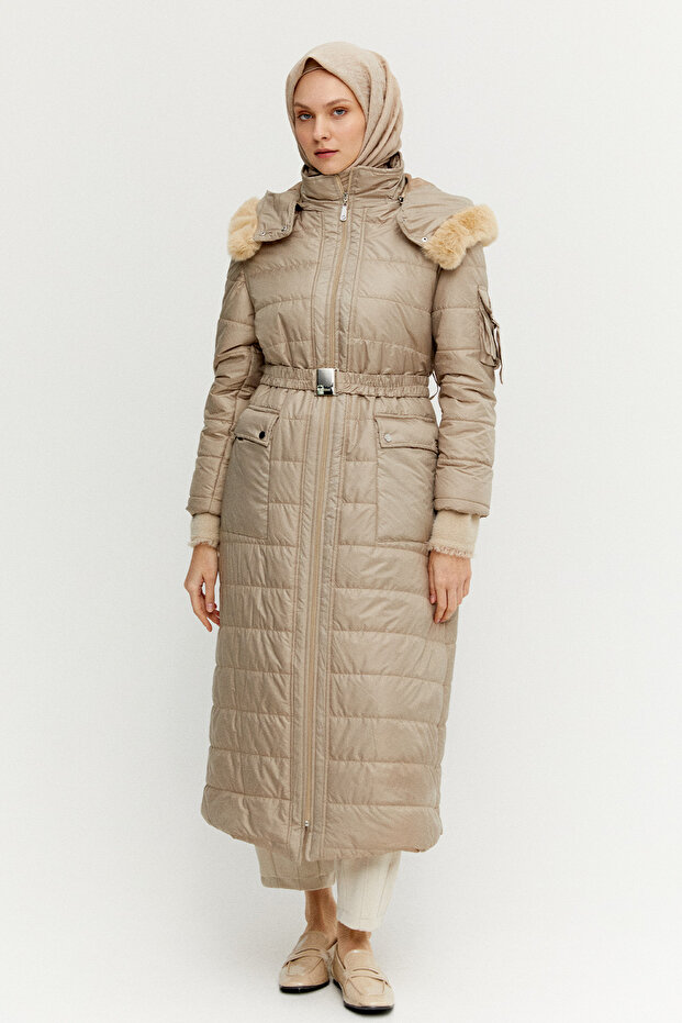 Seyyar Kapüşonlu Kapitone Kaban - 2