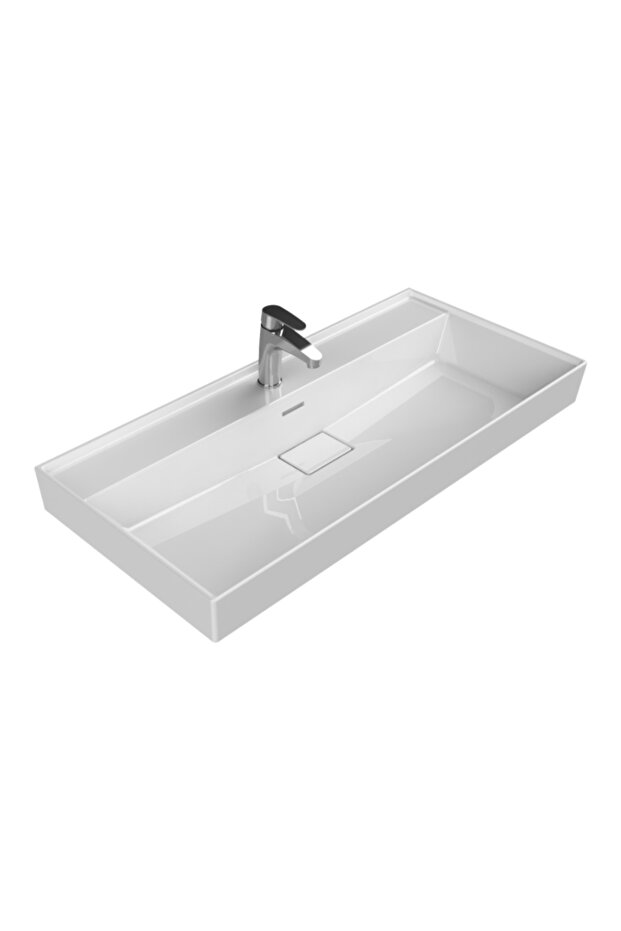 Sharp 100 Cm Lavabo Beyaz - 1