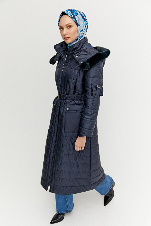 Seyyar Kapüşonlu Kapitone Kaban - 3