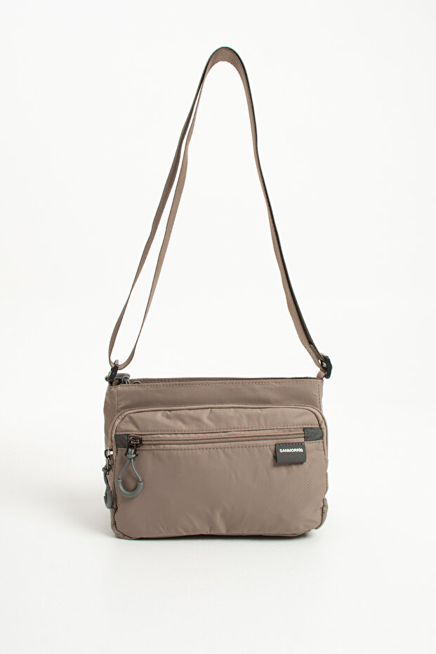 Women's 4-Compartment Waterproof Parachute Fabric Adjustable Crossbody Shoulder Bag