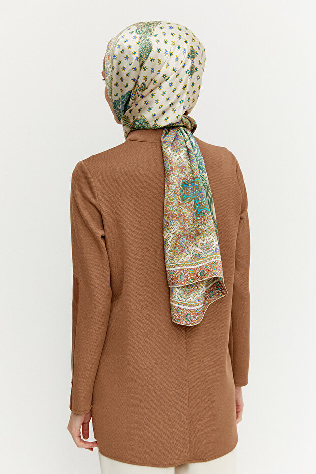 Hakim Yaka Kuşgözlü Örme Tunik - 6