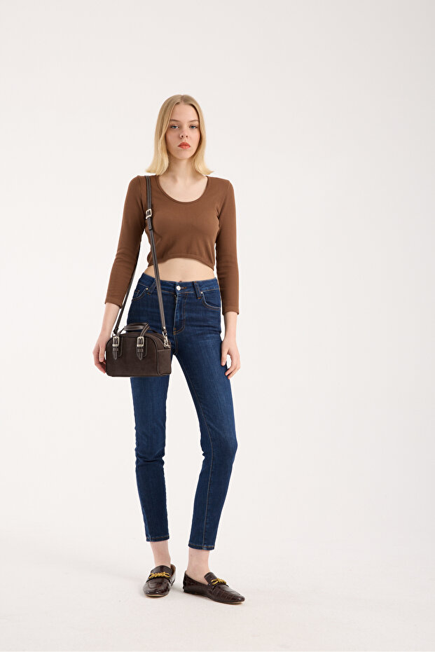 KADIN SÜET RETRO ÇANTA - 2