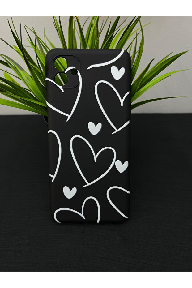 Samsung Galaxy A04 Compatible Camera Protected Velvet Inside Launch Patterned Phone Case - 1