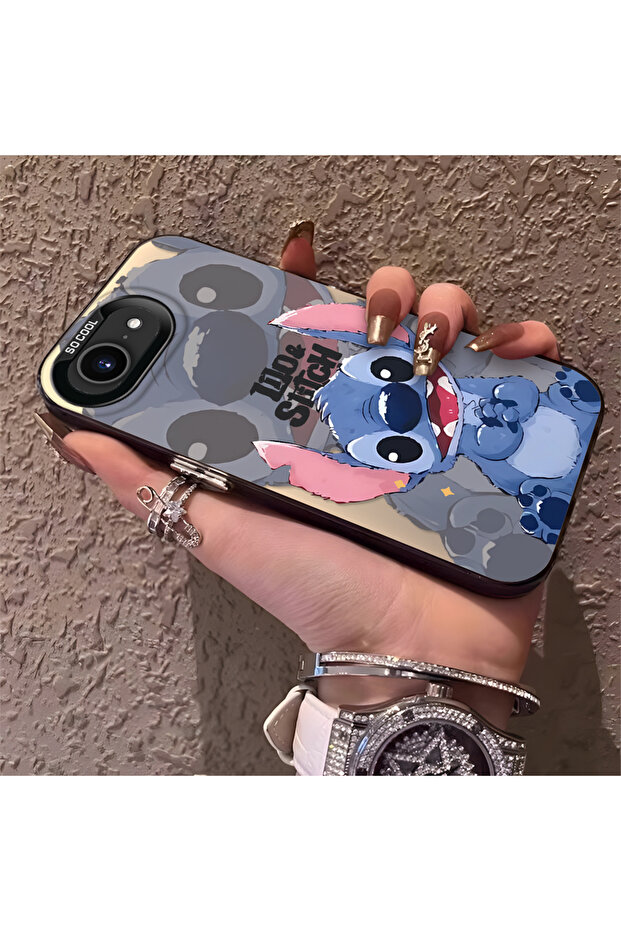 غطاء حماية متوافق مع آيفون 16e، مصنوع من السيليكون مع حافة صلبة ومضاد للسقوط، بنمط مطرز - 2