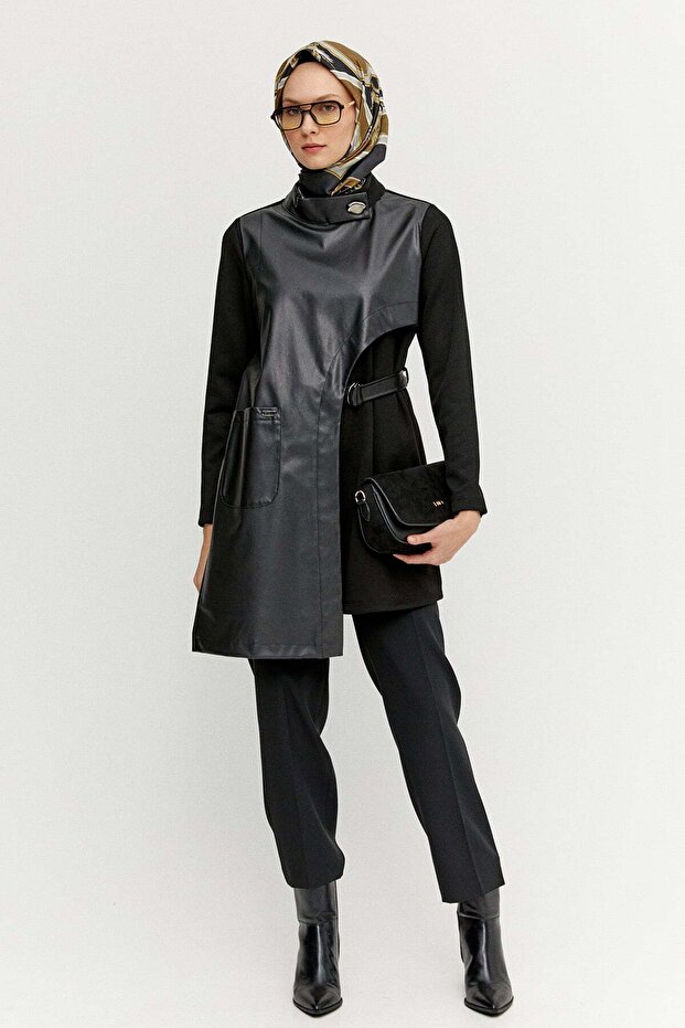 Asimetrik Suni Derili Tunik - 2