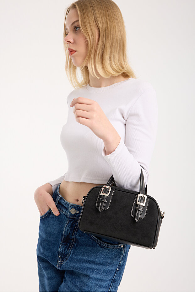 KADIN SÜET RETRO ÇANTA - 5