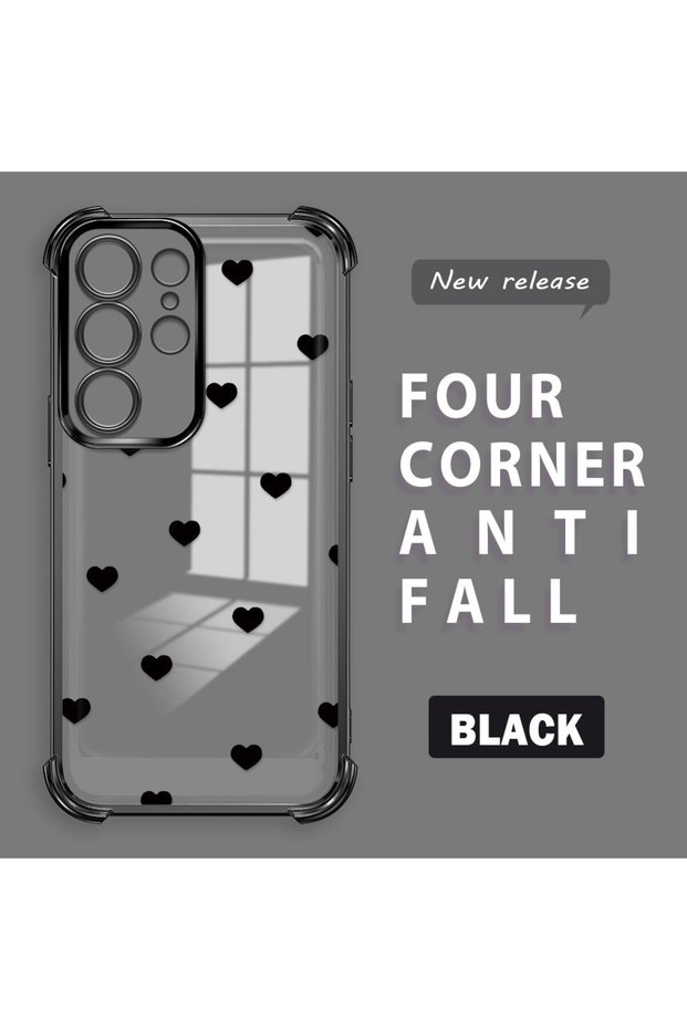 Samsung Galaxy S23 Ultra Compatible Four Corner Thickened Anti Fall Transparent Silicone Plating Case