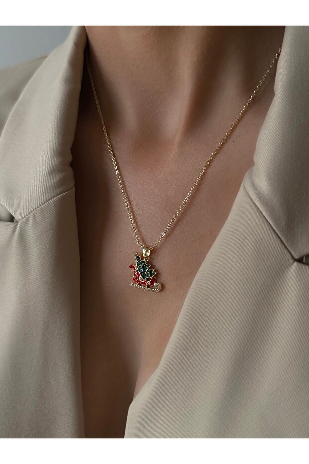 Christmas Themed Steel Necklace