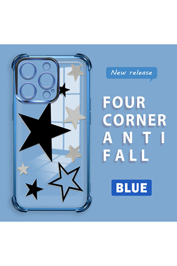 iPhone 14 Pro Compatible Transparent Silicone Coating Case Four Corners Thickened Anti Fall