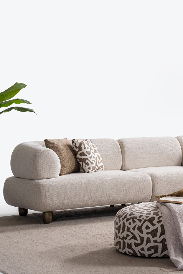 Solo Medium Puflu Modüler Köşe Koltuk Takımı - 3