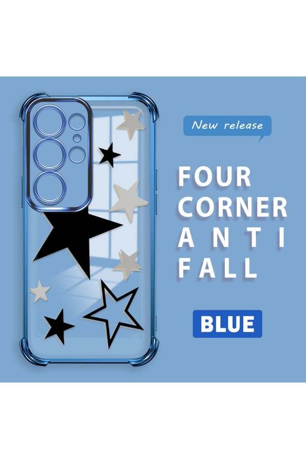 Samsung Galaxy S25 Ultra Compatible Transparent Silicone Coating Case Four Corners Thickened Anti Fall