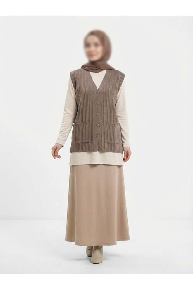 Knitwear Mother's Vest-3208
