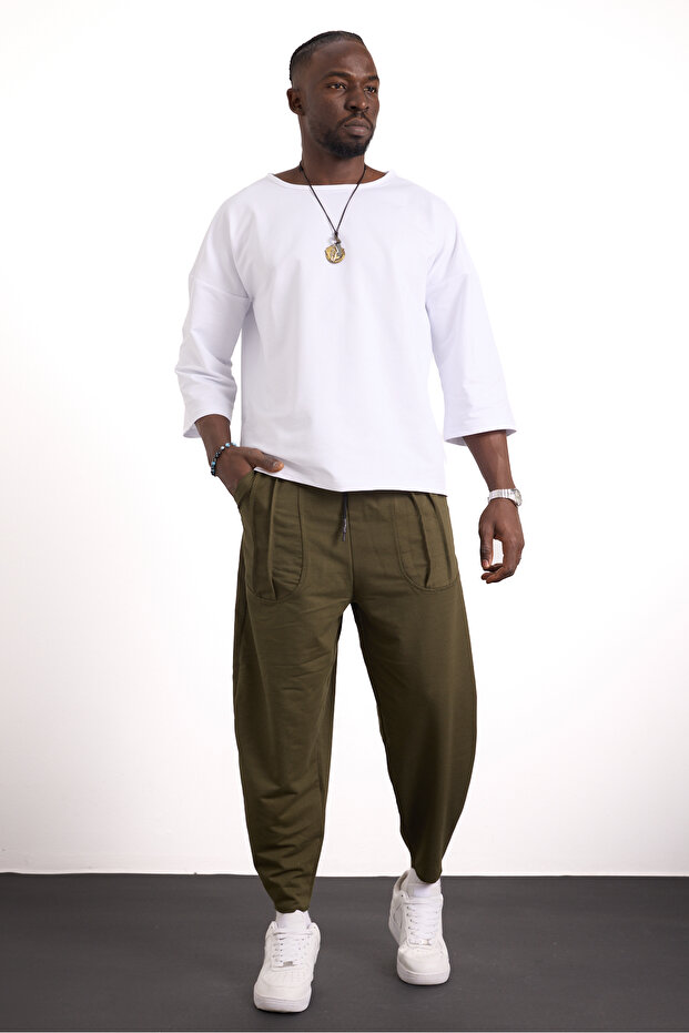 Unisex New Generation Cut Pocket Ribbed Trousers