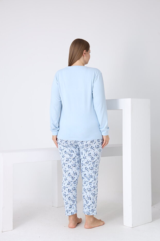 طقم بيجامة حرارية مقاس كبير - 2