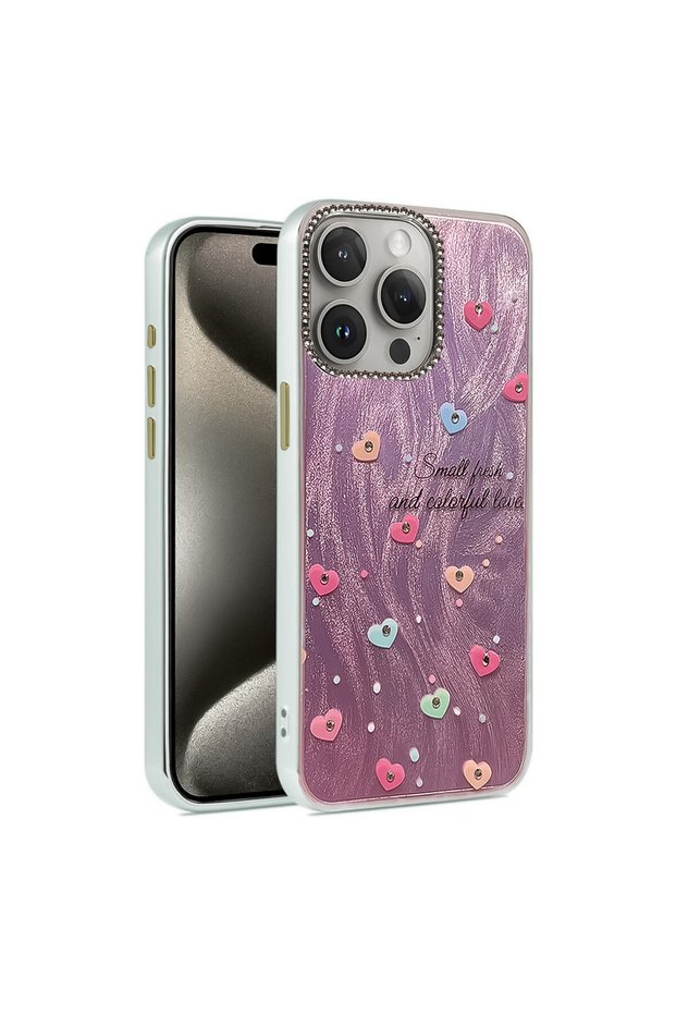 iPhone 15 Pro Case Shiny Gemstone Different Eye-Catching Cover