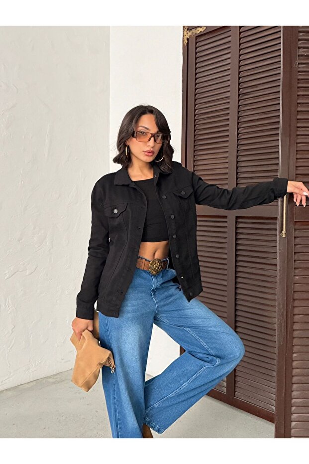 Full Button Closure Linen Jacket - 7