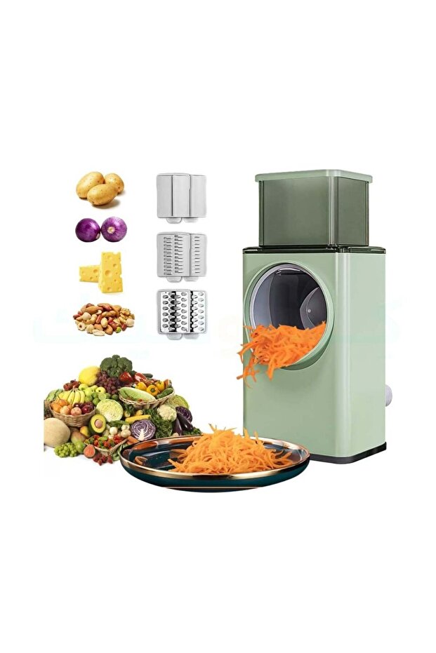 Multifunctional rotary manual vegetable slicer - 2