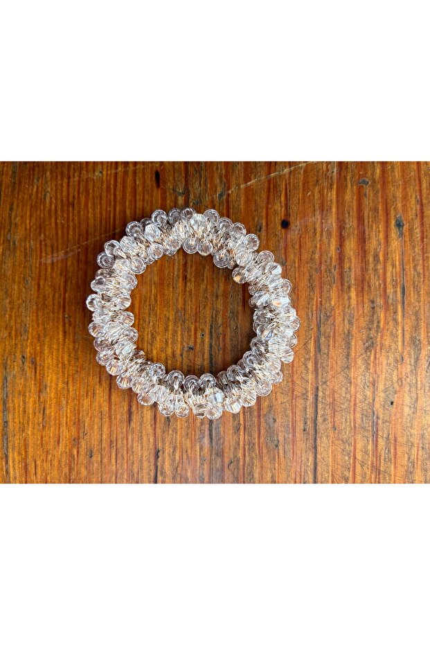 مشبك مطاطي مزين بالكريستال