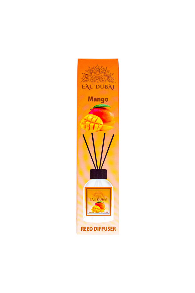 Difuzor de parfum Aromatic pentru Camera, Mango, Eau Dubai, 110 ml, Reed Diffuser - 3