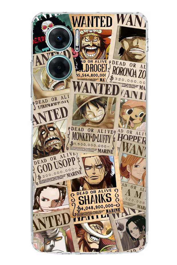 Redmi Note 11E Compatible One Piece Newspaper Design Printed Silicone Case - 1