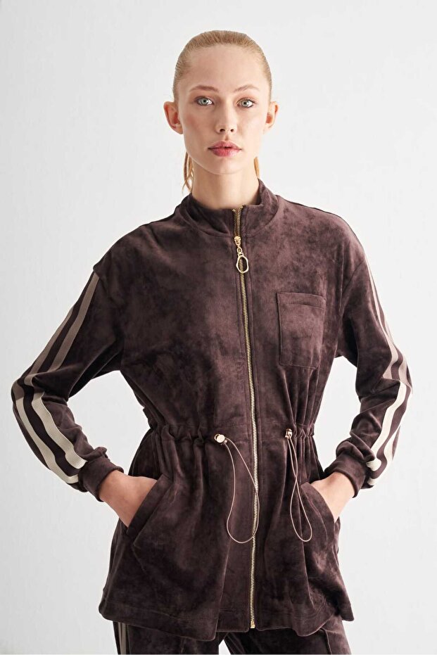 Bel Büzgülü Regular Ceket - 1