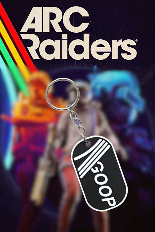 سلسلة مفاتيح Arc Raiders مكونة من قطعتين، تصميم أنيق، إكسسوار متين وفريد، هدية متينة للمفاتيح
