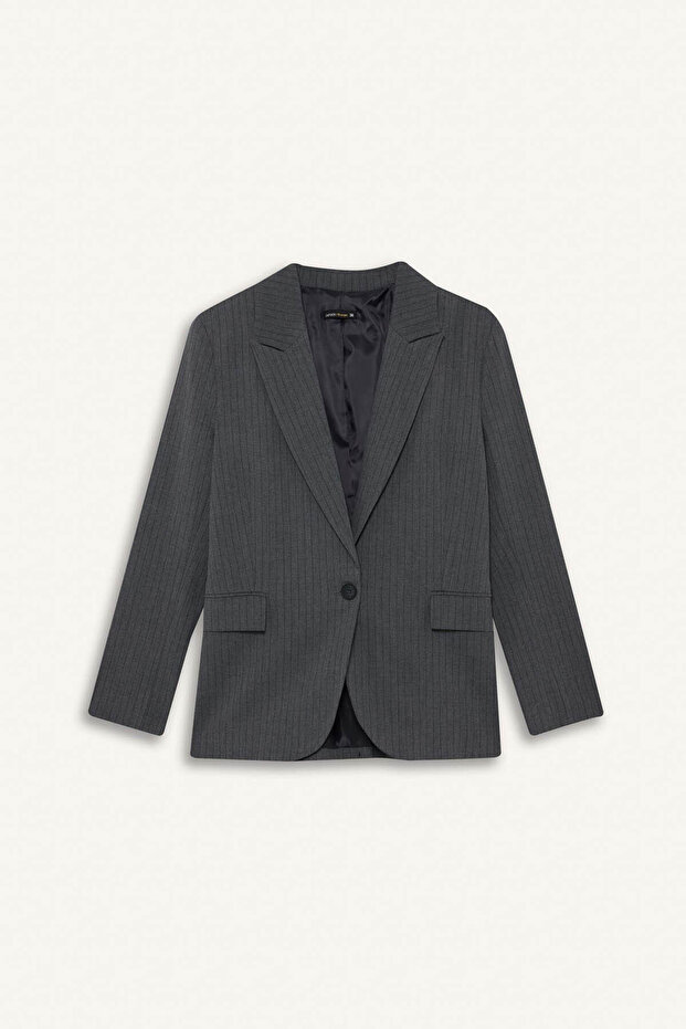 Regular Fit Buttoned Blazer Jacket F9465Ax25Au