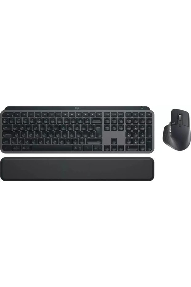 Kit periferice MX Keys S Combo Wireless/Bluetooth, Palmrest, Graphite 920-011614