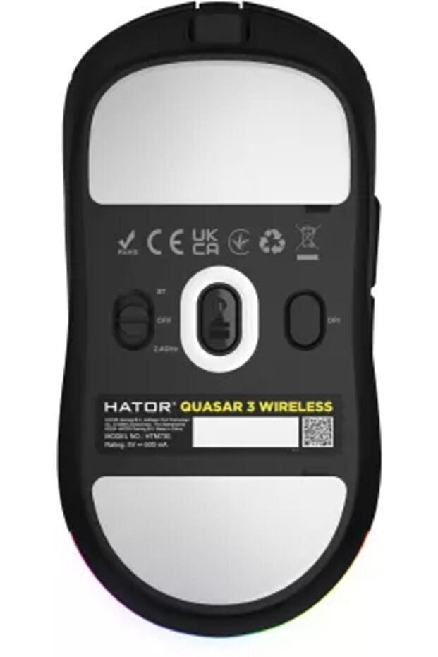 Mouse optic Quasar 3 USB/Wireless USB/Bluetooth Negru - 4