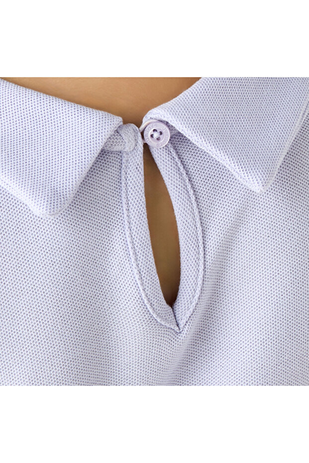 تي شيرت بياقة صلبة وأكمام طويلة - 5