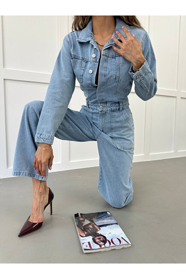 Kadın Tulum Kot - 4