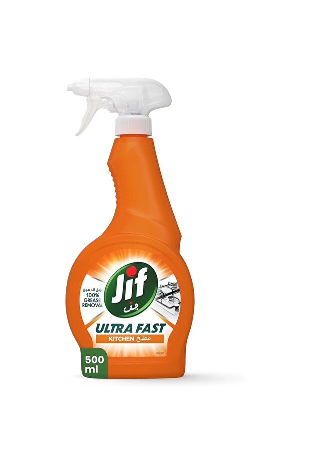 Jif Ultra Fast Kitchen and Bathroom Cleaner, Multi-Purpose Spray 500ml