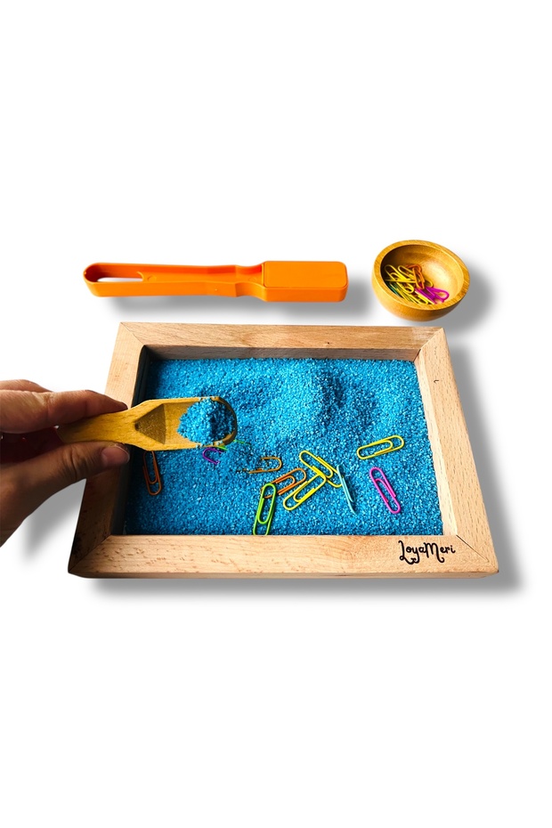 مجموعة صواني الرمل، مع قضيب مغناطيسي - 2