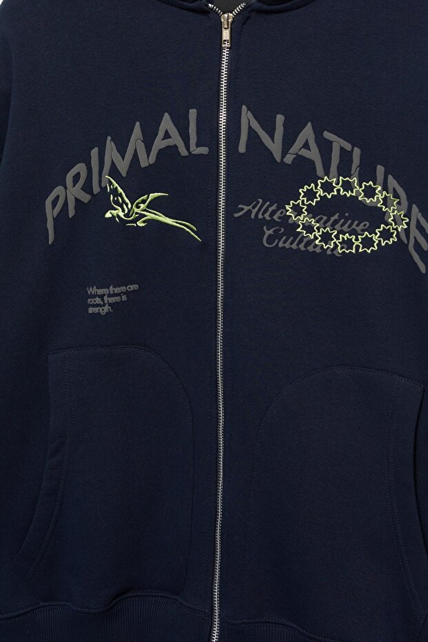 Kapüşonlu fermuarlı Primal Nature sweatshirt - 8